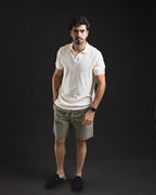 Polo Corrugated Aeropostale marfil – look completo