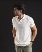 Polo Corrugated Aeropostale marfil – vista de tres cuartos