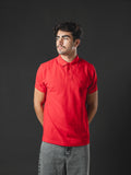 Polo OTTO Basic rojo/negro – look completo