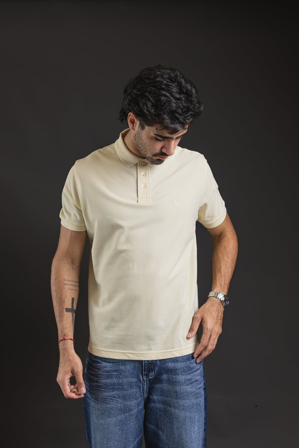 Polo OTTO New Basic crema – look completo