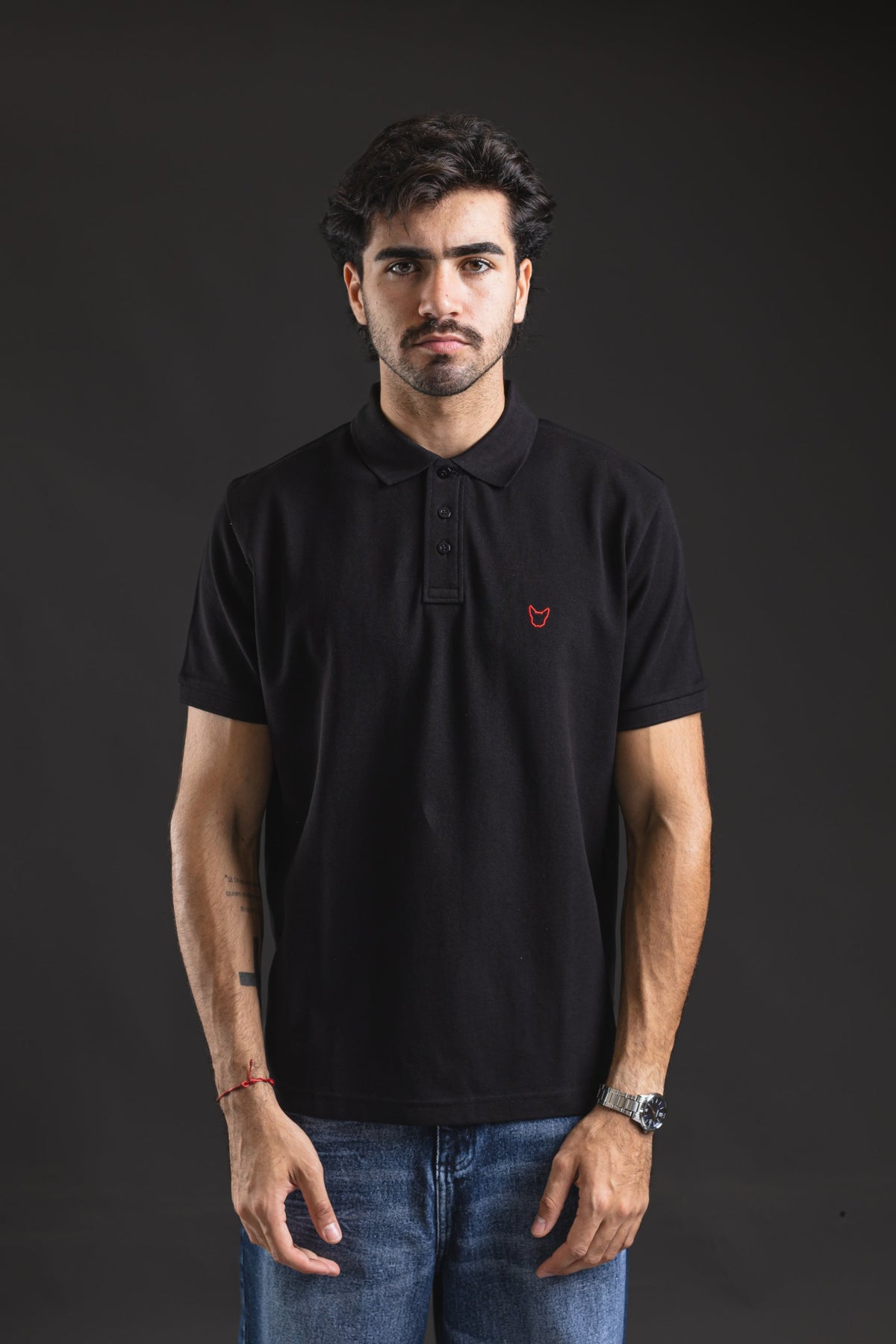 Polo OTTO New Basic negro – look completo