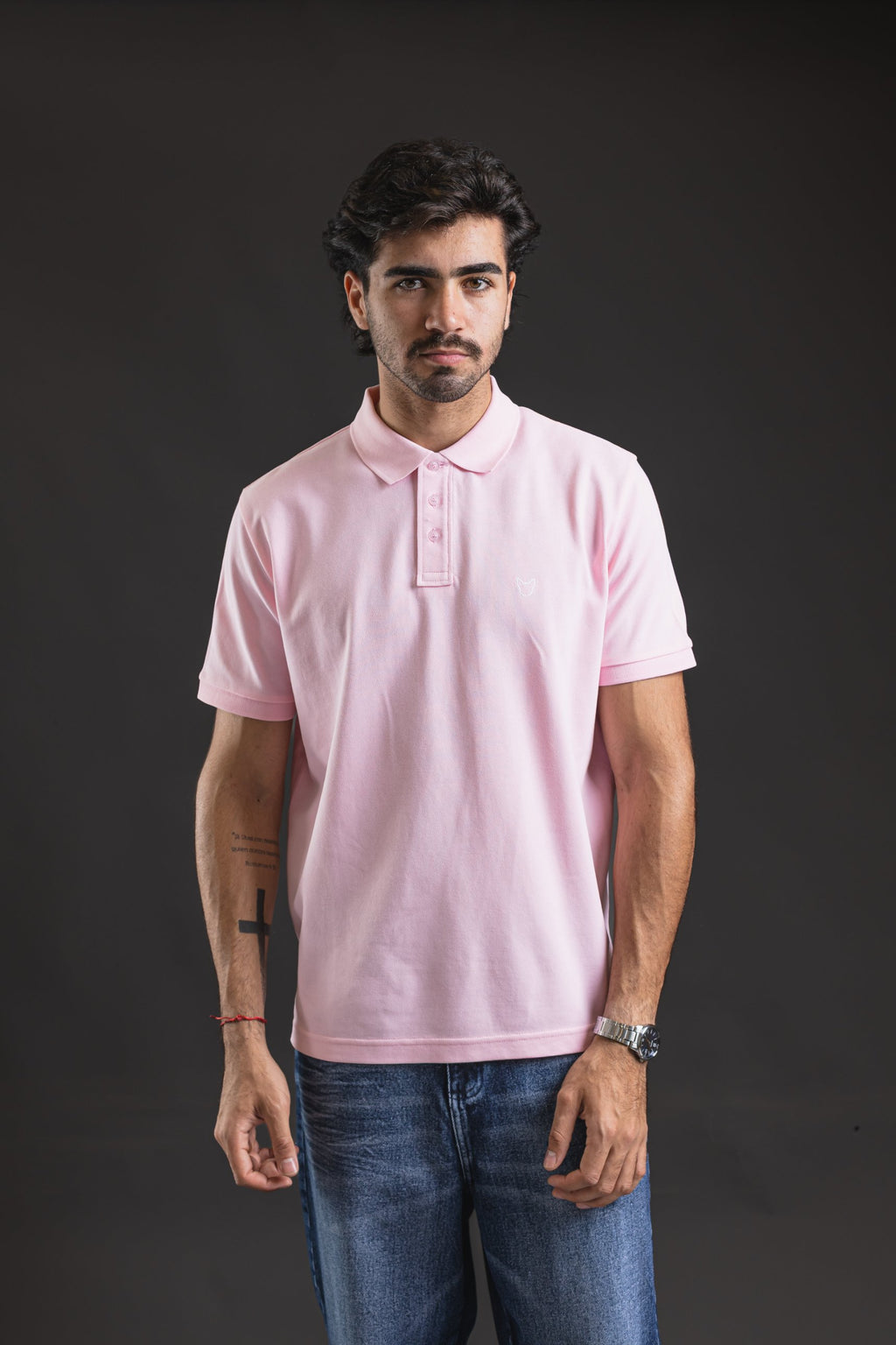 Polo OTTO New Basic rosa – look completo