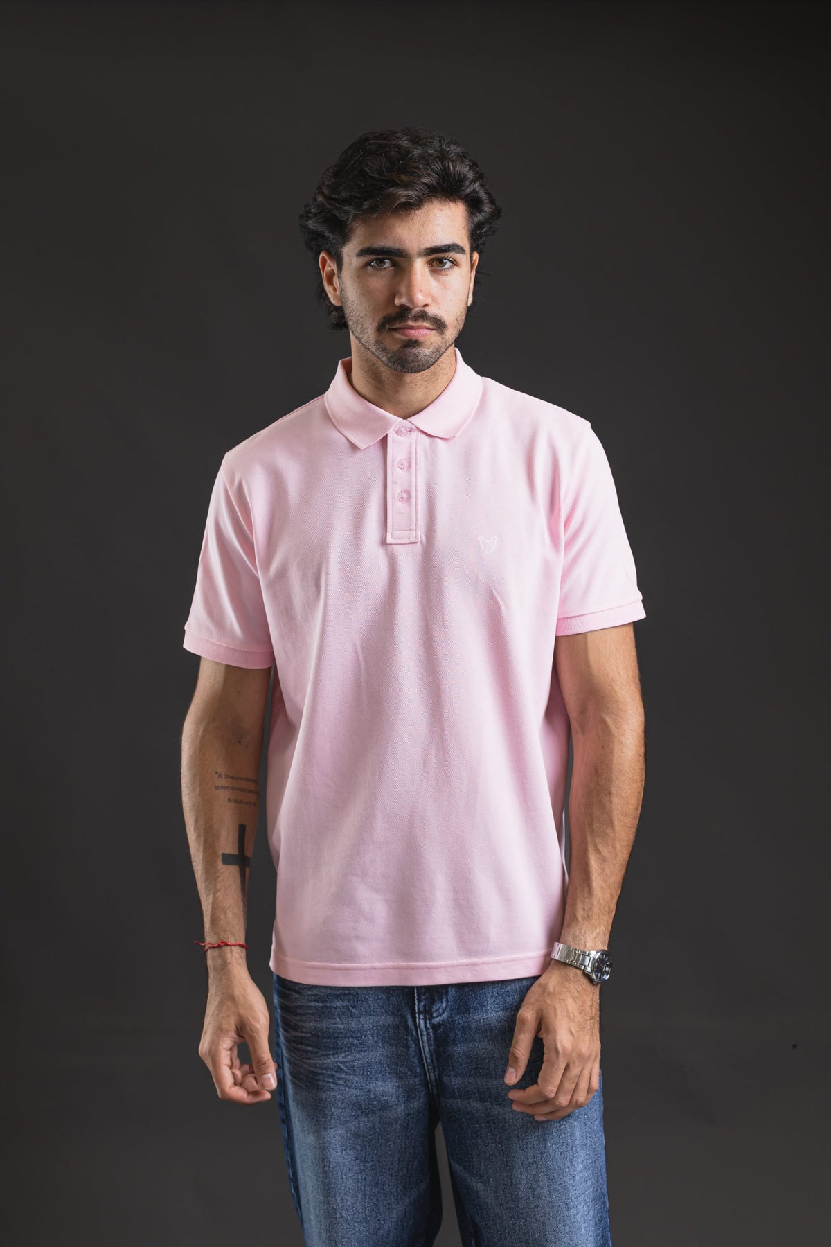 Polo OTTO New Basic rosa – look completo