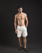 Short Engomado Confort Eco crema – look completo