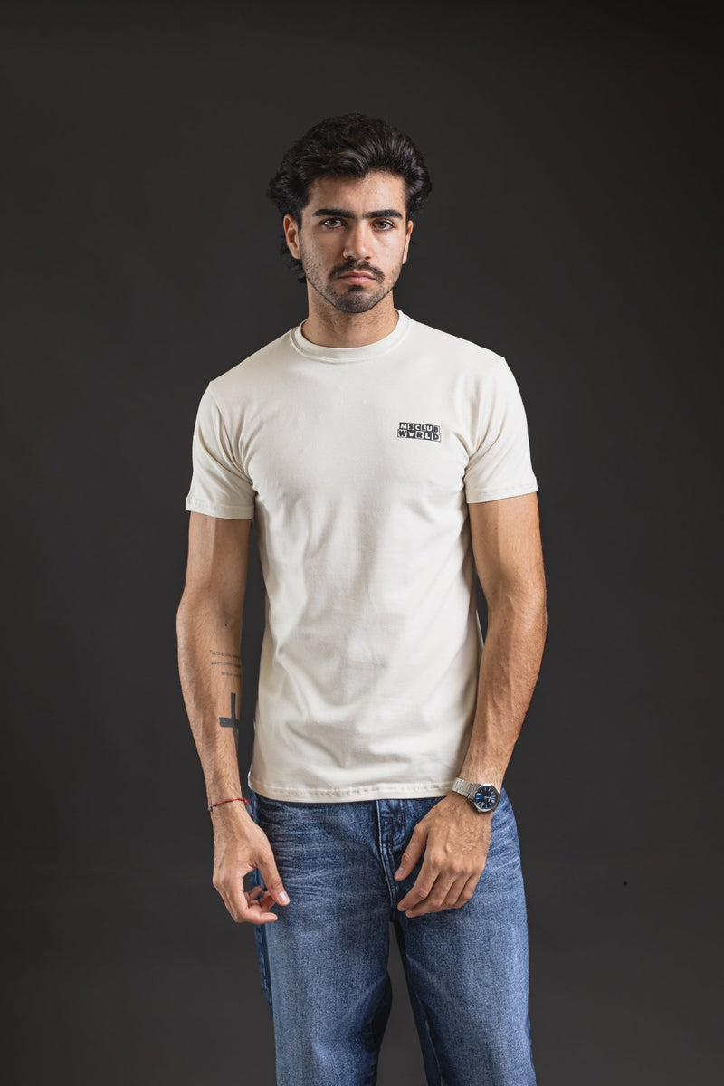 T-SHIRT OTTO NEW BASIC MS CLUB WORLD CREAMY